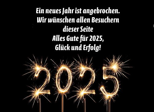 Unsere Neujahrswünsche für 2025
