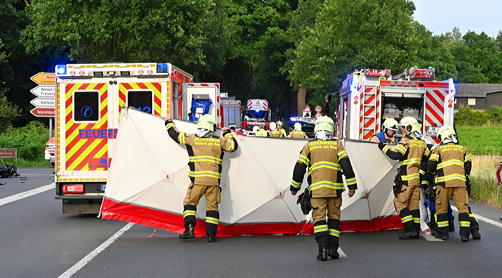 Horror-Crash in Haltern: Teenie-Biker in Lebensgefahr