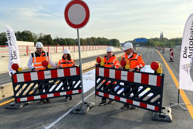 A42/A43: Brücken im Kreuz Herne in Rekordzeit fertiggestellt